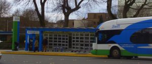 Community Transit BRT line bus with station